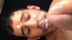 Arab Boy Take The Full Load Of Daddys Cum..