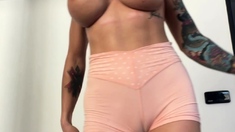 Big boobs milf masturbates with her dildo