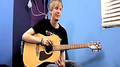 Liam Tunes His Guitar & Cock