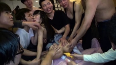 Asian girl and group sex