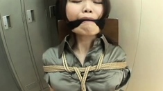 asian girl chair bound and gagged