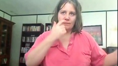 Mature Webam Sign Language