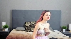 Webcam Teen masturbates and pretends you came in her mouth