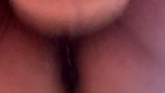 Close up solo beauty toying ass