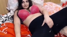 Stuck up russian girl lets you get hard to her leggings