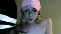 Blonde teen emo webcam blowjob