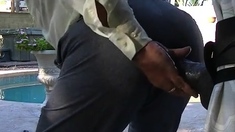Dress Clothes Dildo Ride using my man cunt